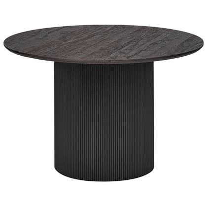 SHEHO - Eettafel - Zwart - ⌀ 120 cm - MDF