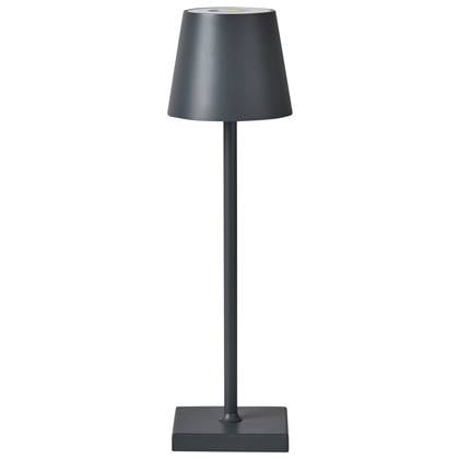 Beliani - VALIRA - Tafellamp - Donker - Aluminium|IJzer Grijs