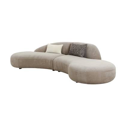 Artichok Milo zitbank met organische vorm - Beige