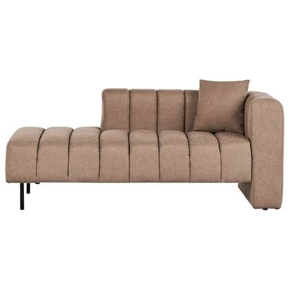 LANNILS - Chaise longue - Lichtbruin - Rechtszijdig - Polyester