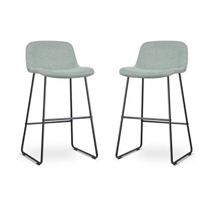 Nolon Nino-Mats Barkrukken Set van 2 - Zacht - Zwart - 75 cm Groen
