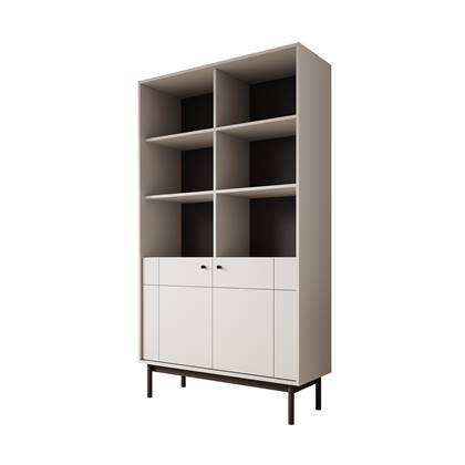 Meubella - Vitrinekast Jules 2 - Beige - 104 cm