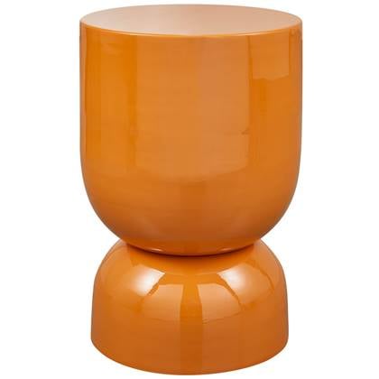 WOOOD Hekla Bijzettafel  - Metaal - Oranje - 47x32x32
