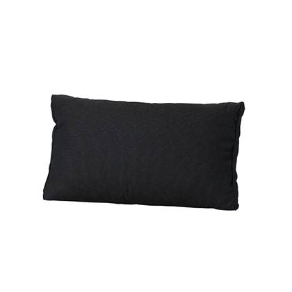 Madison Lounge rugkussen soft 60x40 Rib Black Zwart