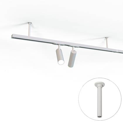 QAZQA Ophanging rail wit 10,6cm 1-fase