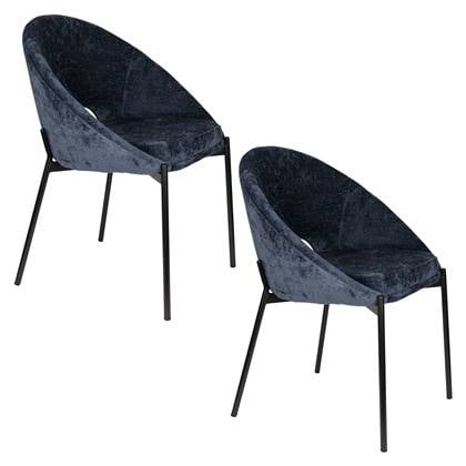 Housecraft Living Dando Eetkamerstoelen Grijs - Set van 2