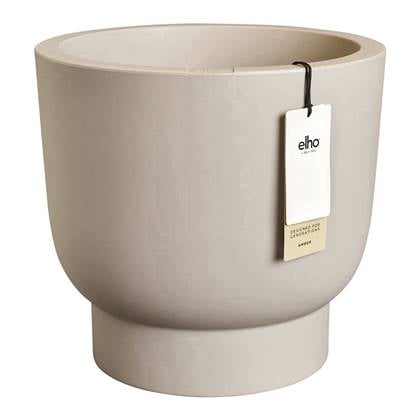 Elho Amber Grail 40 - Beige - Ø 38 x H 36 cm - Binnen en Buiten - 100% gerecycled