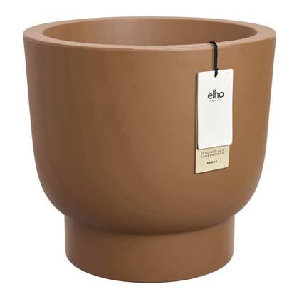 Elho Amber Grail 40 - Bruin - Ø 38 x H 36 cm - Binnen en Buiten - 100% gerecycled