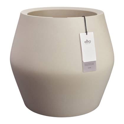 Elho June Split Low 46 - Beige - Ø 46 x H 42 cm - Binnen en Buiten - 100% gerecycled