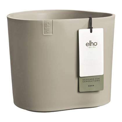 Elho Eden 25 - Grijs - L 26 x B x H 23 cm - Binnen en Buiten - 100% gerecycled