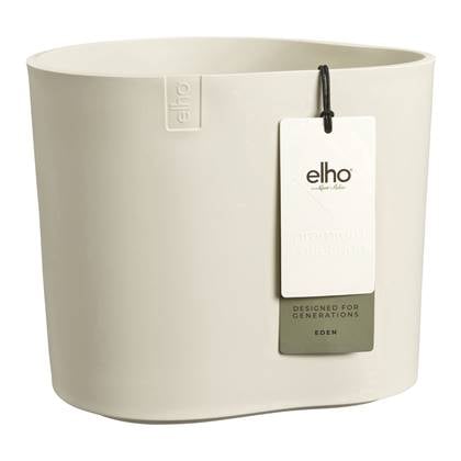 Elho Eden 25 - Wit - L 26 x B x H 23 cm - Binnen en Buiten - 100% gerecycled