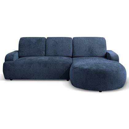 NADUVI Collection Hoekbank Alma rechts met slaapfunctie Blauw