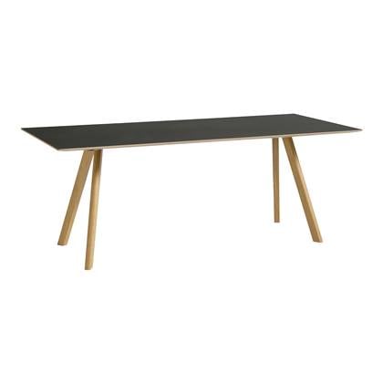HAY CPH30 2.0 Eettafel - Eikenhout frame Black linoleum 