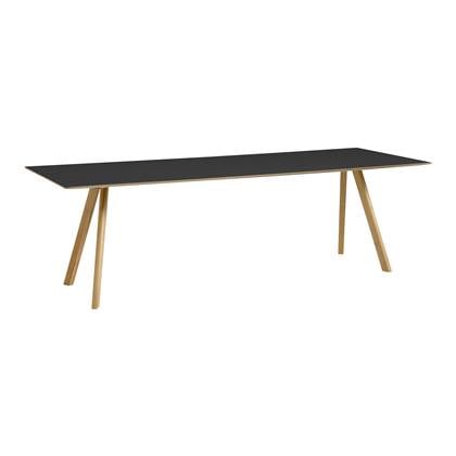 HAY CPH30 2.0 Eettafel - Eikenhout frame Black linoleum 