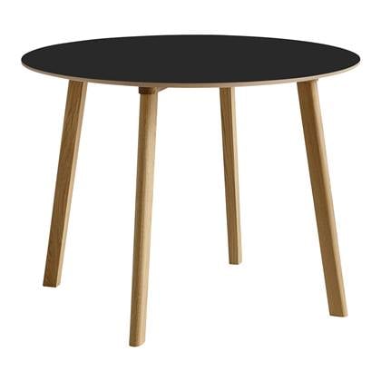 HAY CPH Deux 220 2.0 Eettafel - Ink Zwart / Eiken 