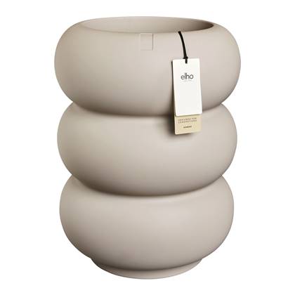 Elho Amber Roll High 43 - Balanced beige - Ø 43 x H 58 cm - Binnen en Buiten - 100% gerecycled