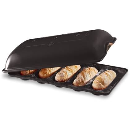 Emile Henry Broodbakvorm voor 5 mini baguettes - Fusain Grijs