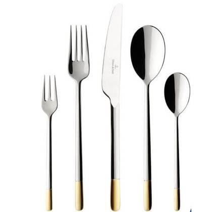 Villeroy & Boch Bestekset Ella - Verguld - 30 delig | 6 personen Zilver, Goud