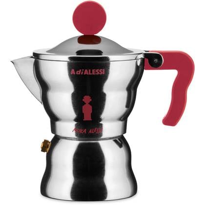 Alessi Moka koffiemaker rood