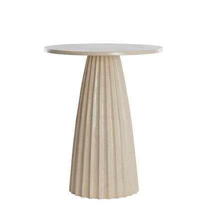 Light&living Bijzettafel Ø45x56 cm VEGLIA mat zand+licht gesp... Bruin
