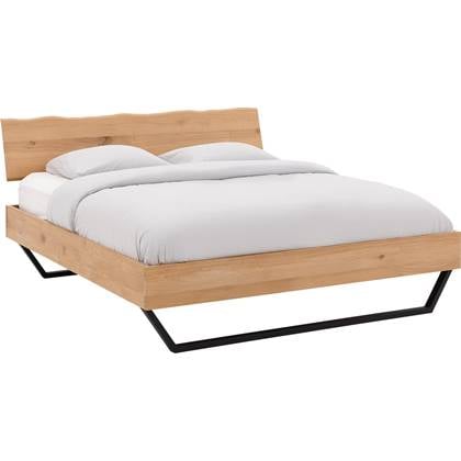 Goossens Bedframe Slade, Bedframe 160 x 210 cm hoofdbord organisch