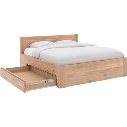 Goossens Bedframe Bibi - 180 x 200 - Eiken wit geolied - Hout