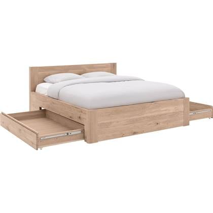 Goossens Bedframe Bibi - 180 x 200 - Eiken gelakt roomwit - Hout
