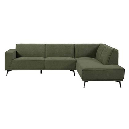 Anli-Style Tower living Leeds 2,5-seater AL + Ottoman R Bottle Green Groen