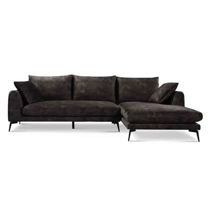 Tower living nottingham 2,5-al + chaise r - adore 029 anthracite grey Antraciet