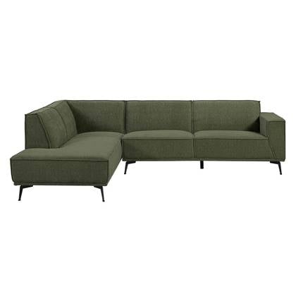 Anli-Style Tower living Leeds 2,5-seater AR + Ottoman L Bottle Green Groen