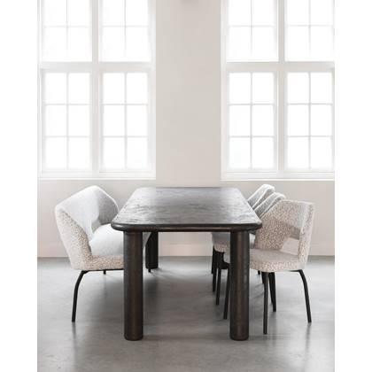 DTP Home Dining table Clio rectangular 260 PEPPER,76x260x100 cm, mo... Zwart