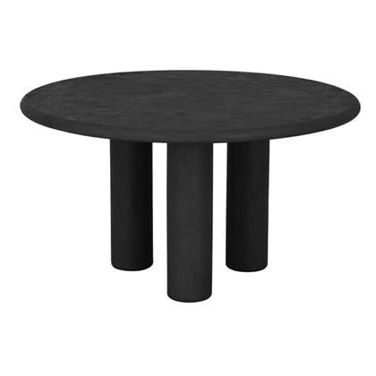 DTP Home Dining table Clio round 140 PEPPER,76xØ140 cm, mortex Zwart