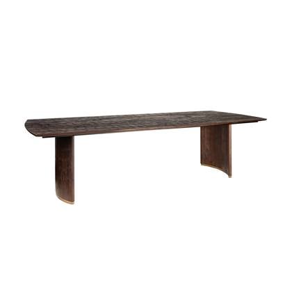 PTMD Ostara Brown mango wood diningtable 280cm gold leg