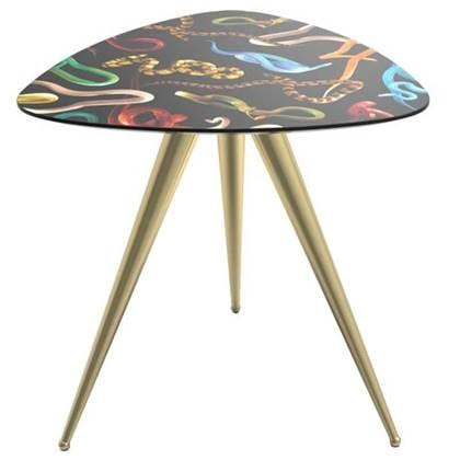 Seletti Toiletpaper bijzettafel snakes Multicolor