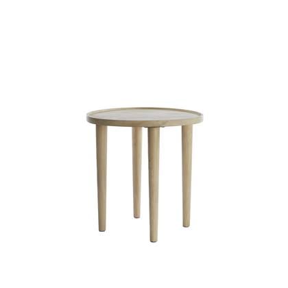 Light&living Bijzettafel Ø49x49 cm QIANO mango hout naturel Crème