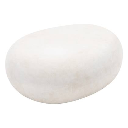 Goossens Bijzettafel Pebble, 73 x 55 cm Wit