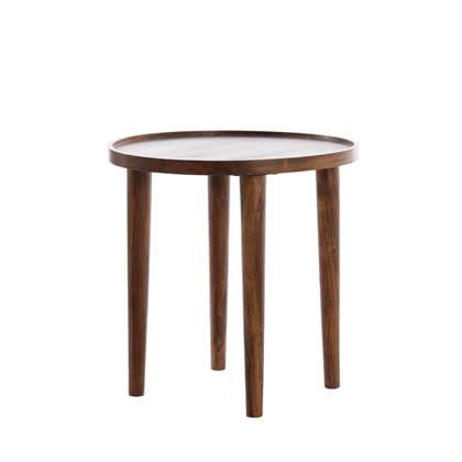 Light & Living Light&living Bijzettafel Ø45x45 cm QIANO acacia hout Bruin