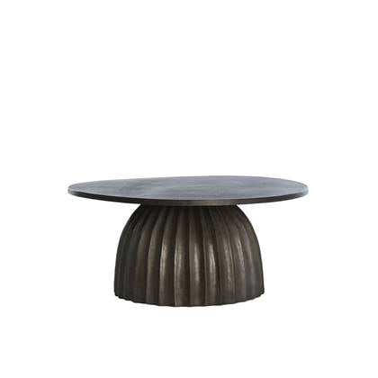 Light&living Bijzettafel Ø70x33,5 cm VEGLIA mat donker Bruin