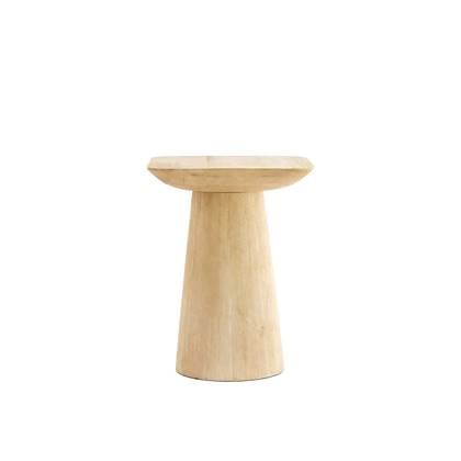 Light & Living Light&living Bijzettafel 45x45x59 cm DEGO mat naturel Crème