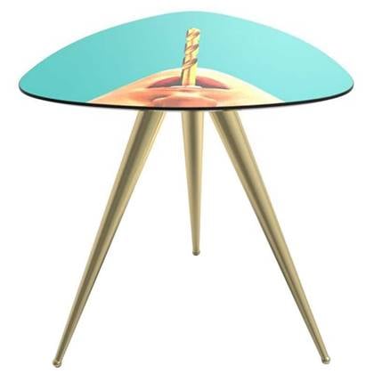 Seletti Toiletpaper bijzettafel drill Blauw