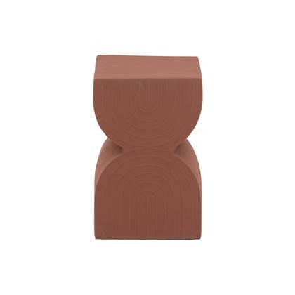 Goossens Bijzettafel Mikkel, 31x31 cm Oranje