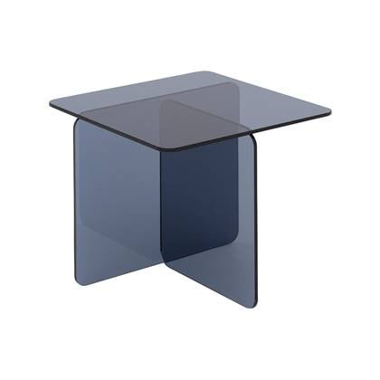 Goossens Salontafel Davey in Smokey black glas