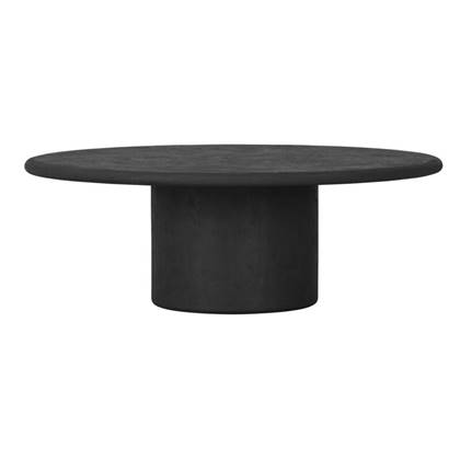DTP Home Coffee table Silo PEPPER,35xØ100 cm, mortex Zwart