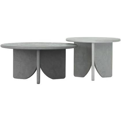 DTP Home Coffee table Melo Air, set of 2,40xØ55 cm (color Frost) |... Grijs