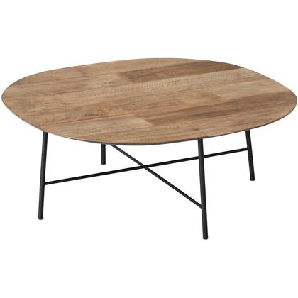 DTP Home Coffee table Soho semi-round 90 TEAKWOOD,35Ø90 cm, recycle...