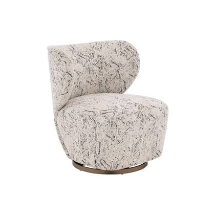 Goossens Draaifauteuil Maud Wit
