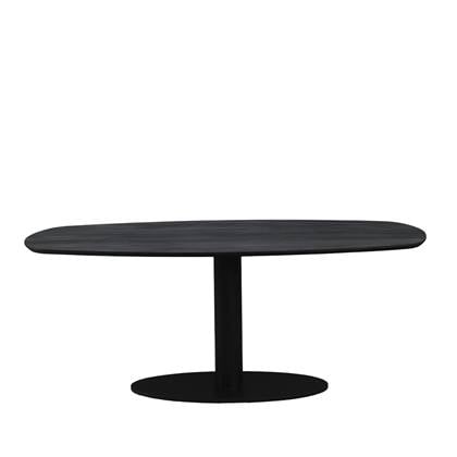 Eettafel Berlijn deens ovaal 240cm Zwart