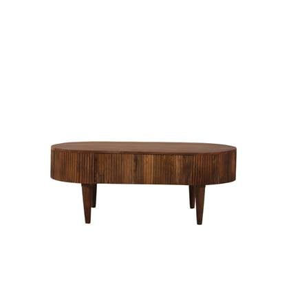 Salontafel Milaan ovaal Bruin