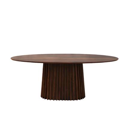Eettafel Madrid ovaal 200cm Bruin