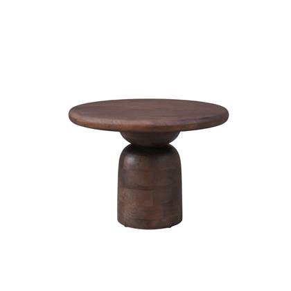 Salontafel Lissabon rond 60cm Bruin